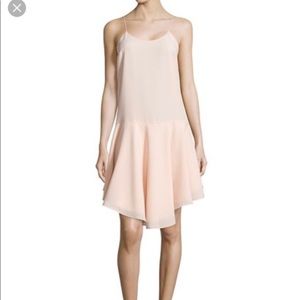 Tibi blush layered dress blush pink spaghetti strap slip dress new NWT